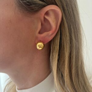 Brinco Esfera Dourado